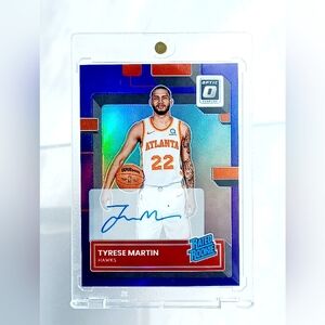 Optic Rated Rookie Basketball Card Tyrese Martin Autograph Brooklyn Nets Atlanta
